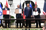 President Trump at Abraham Accords Signing