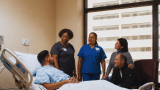 Patient recieving care in Texas